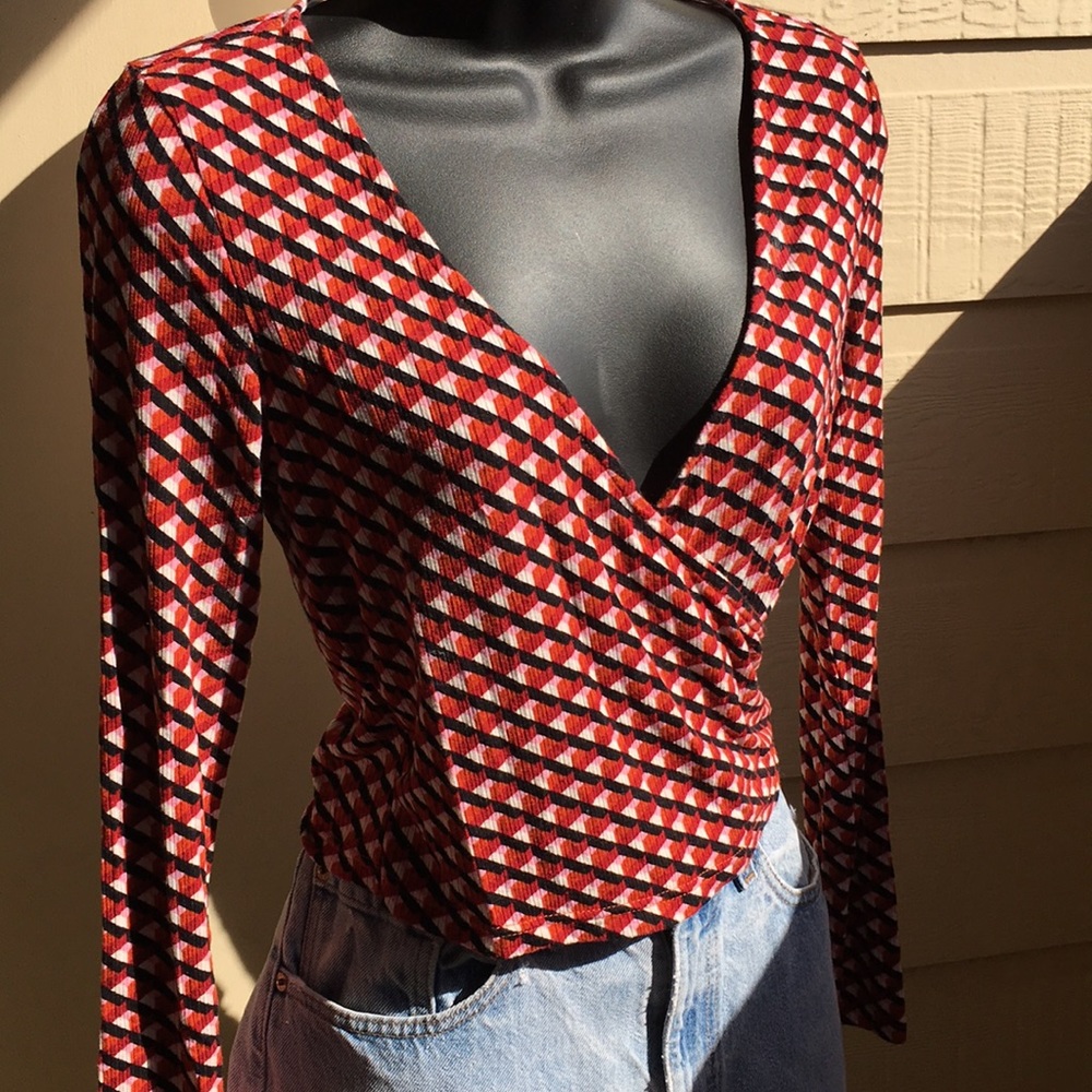 Faux wrap top